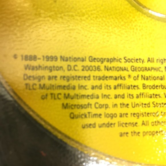National Geographic 95/98 CD-ROM Maps & Case VTG - Picture 3 of 6
